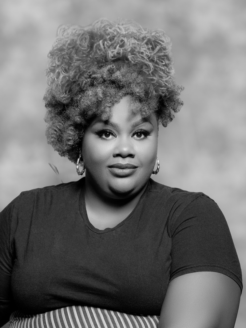 Woman Curly Gray Hair - Photography by Rick Proctor