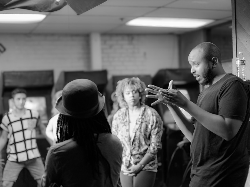 Woman Red Dress Sitting - Photography by Rick Proctor