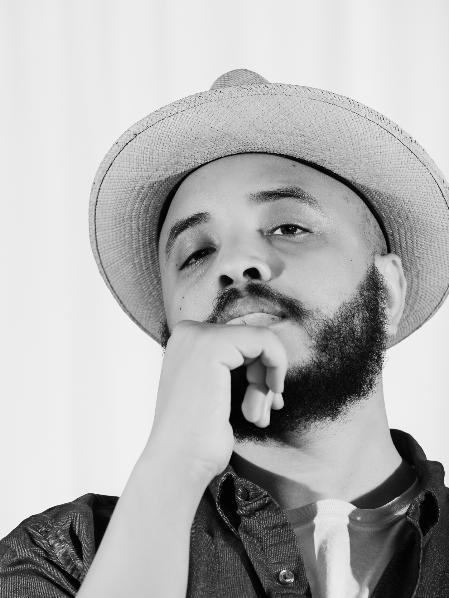 Justin Simien Contemplative - Photography by Rick Proctor