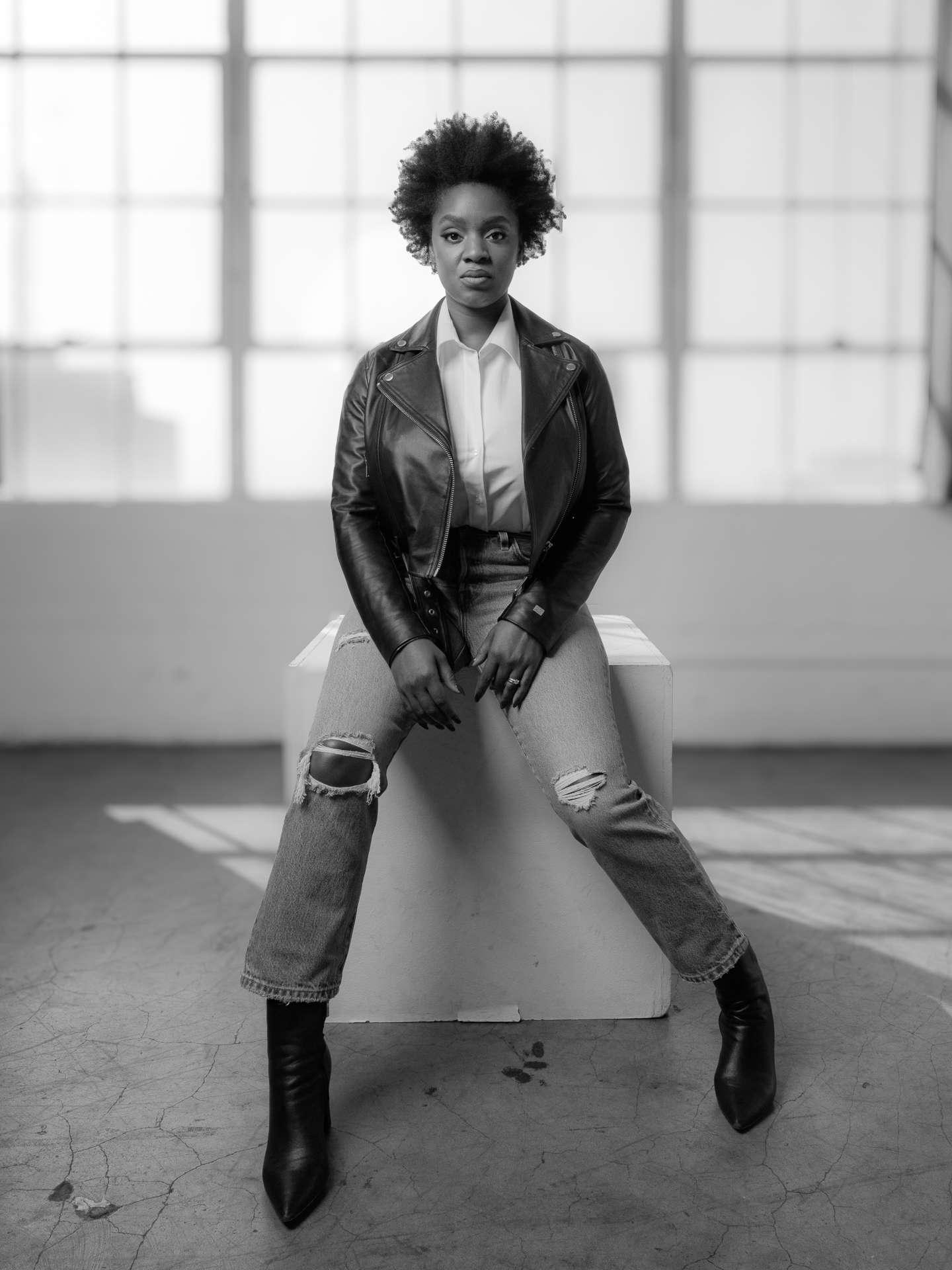 Woman Floral Earrings - Photography by Rick Proctor