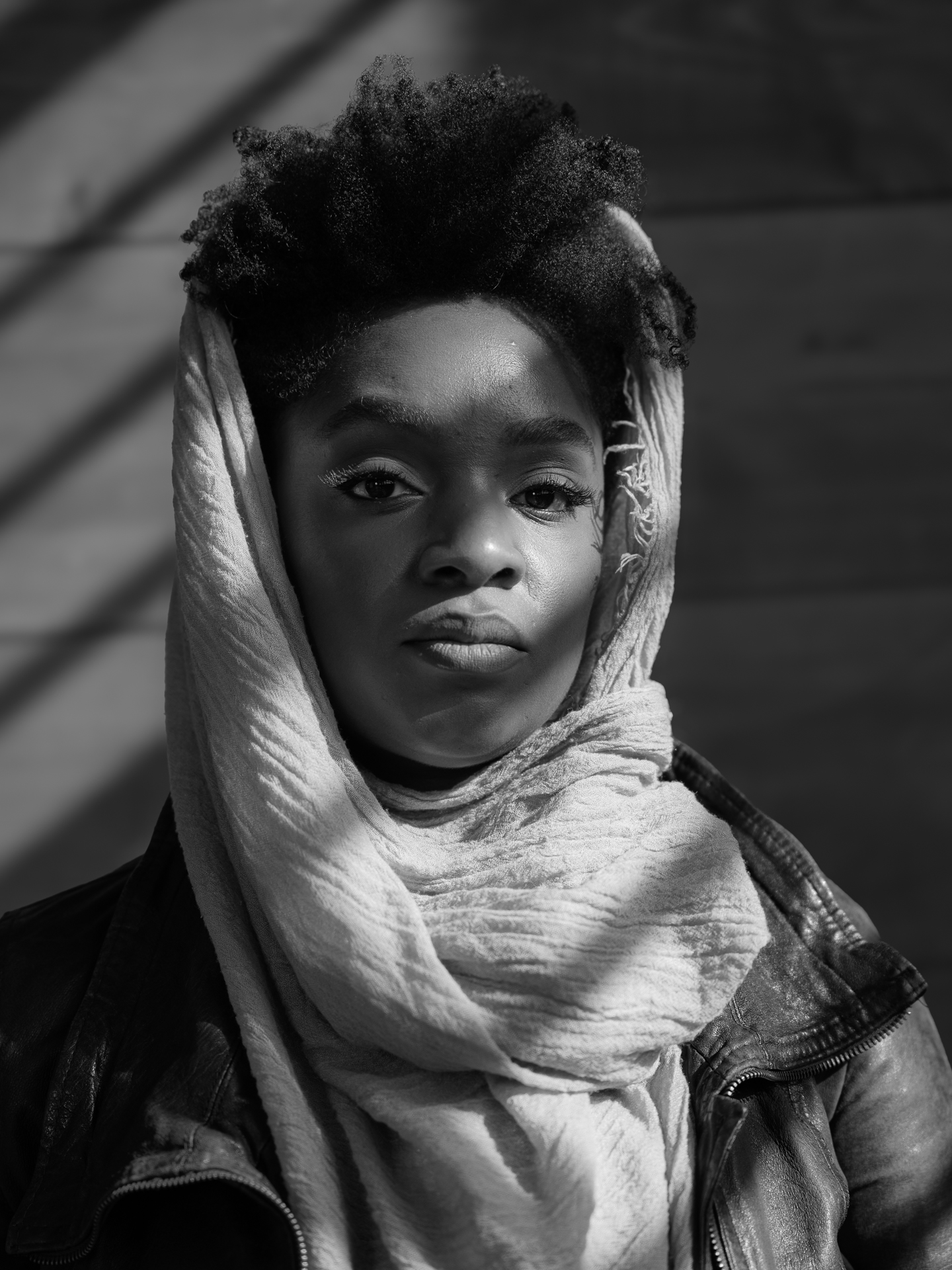 Woman Scarf Leather - Photography by Rick Proctor